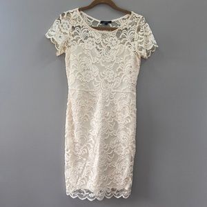 Ambiance Knee Length Lace Dress